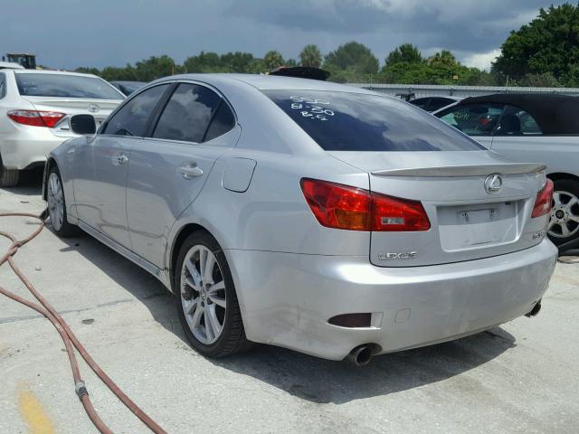 JTHBE262062004608 - 2006 LEXUS IS 350 SILVER photo 3