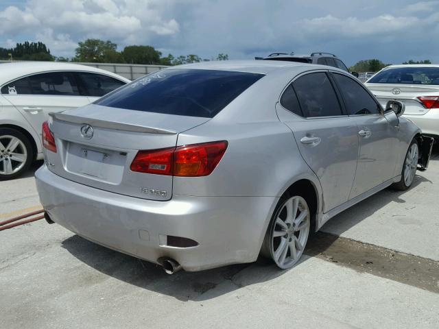 JTHBE262062004608 - 2006 LEXUS IS 350 SILVER photo 4