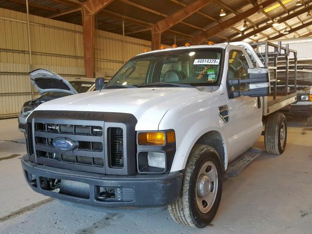 1FDSF34508EA90453 - 2008 FORD F350 SRW S WHITE photo 2