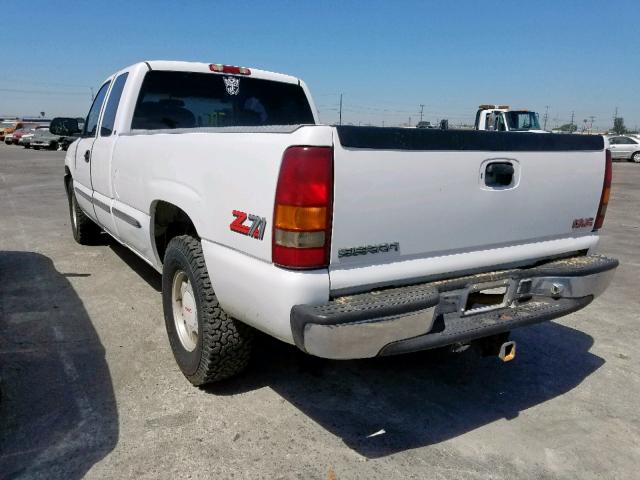 1GTEK19T0XE549147 - 1999 GMC NEW SIERRA WHITE photo 3