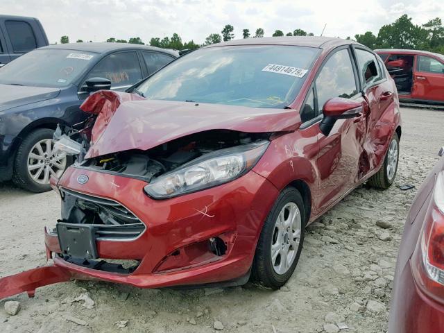 3FADP4EJ3GM208005 - 2016 FORD FIESTA SE RED photo 2