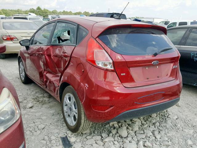 3FADP4EJ3GM208005 - 2016 FORD FIESTA SE RED photo 3