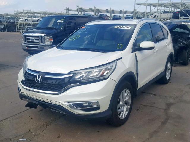 5J6RM4H73FL046881 - 2015 HONDA CR-V EXL WHITE photo 2