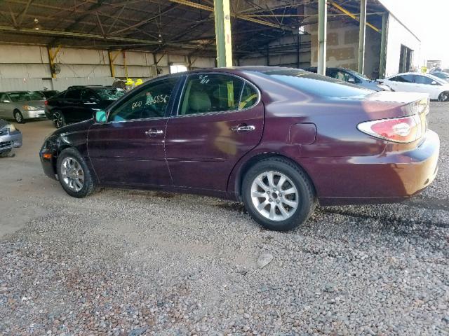 JTHBF30G825018384 - 2002 LEXUS ES 300 MAROON photo 3