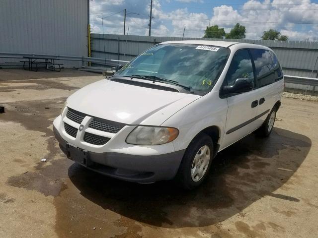 1B4GP25342B567258 - 2002 DODGE CARAVAN SE WHITE photo 2