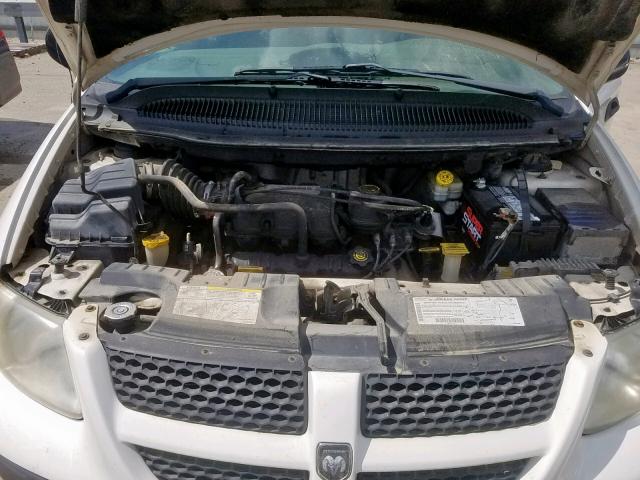 1B4GP25342B567258 - 2002 DODGE CARAVAN SE WHITE photo 7