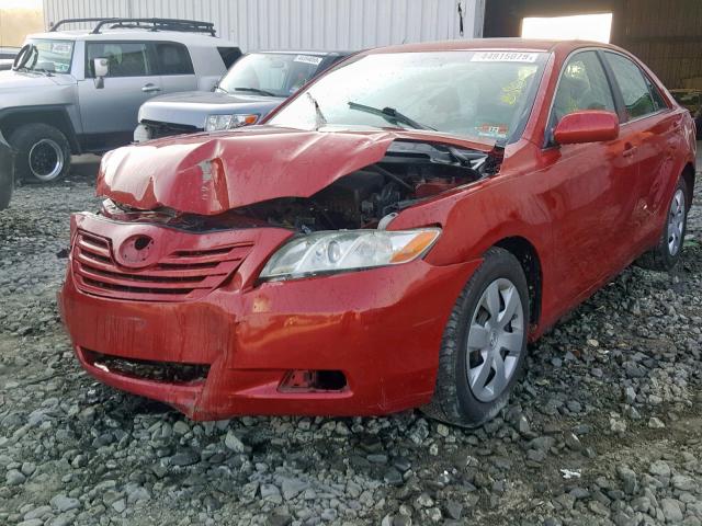 4T1BE46K49U373747 - 2009 TOYOTA CAMRY BASE RED photo 2