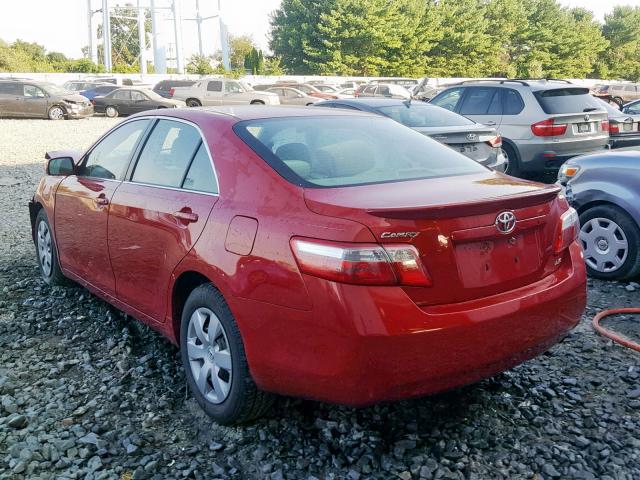 4T1BE46K49U373747 - 2009 TOYOTA CAMRY BASE RED photo 3