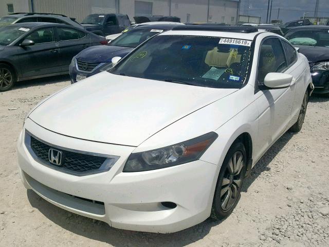 1HGCS12809A012772 - 2009 HONDA ACCORD EXL WHITE photo 2