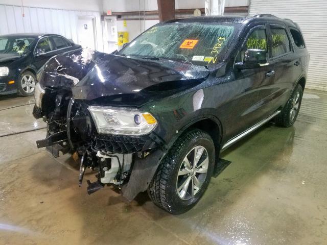 1C4RDJDG3GC302030 - 2016 DODGE DURANGO LI BLACK photo 2