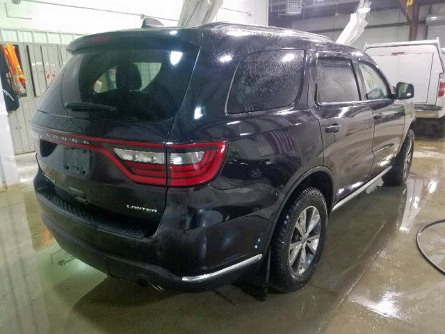 1C4RDJDG3GC302030 - 2016 DODGE DURANGO LI BLACK photo 4