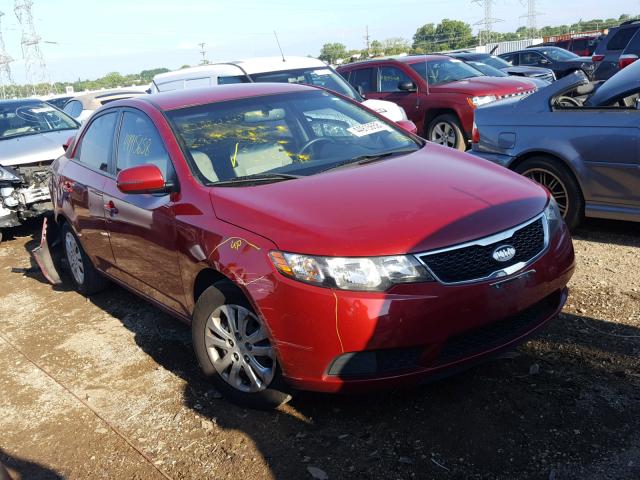 KNAFU4A20B5436680 - 2011 KIA FORTE EX RED photo 1