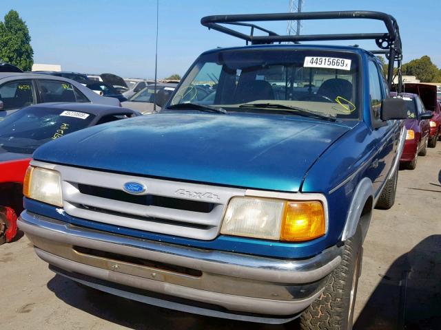 1FTDR15X3PTA63170 - 1993 FORD RANGER SUP GREEN photo 2