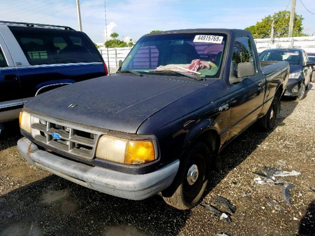 1FTCR10UXRTA72167 - 1994 FORD RANGER BLUE photo 2