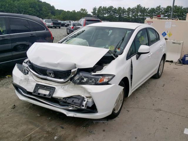 2HGFB2F68DH533289 - 2013 HONDA CIVIC HF WHITE photo 2