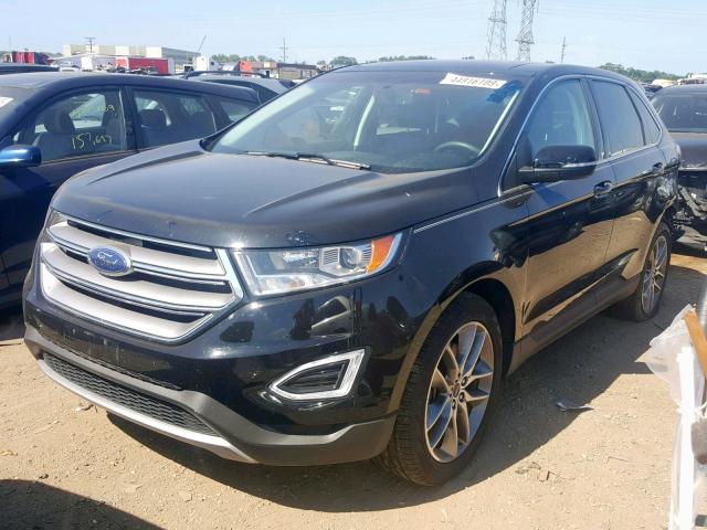 2FMPK4K89GBB10715 - 2016 FORD EDGE TITAN BLACK photo 2