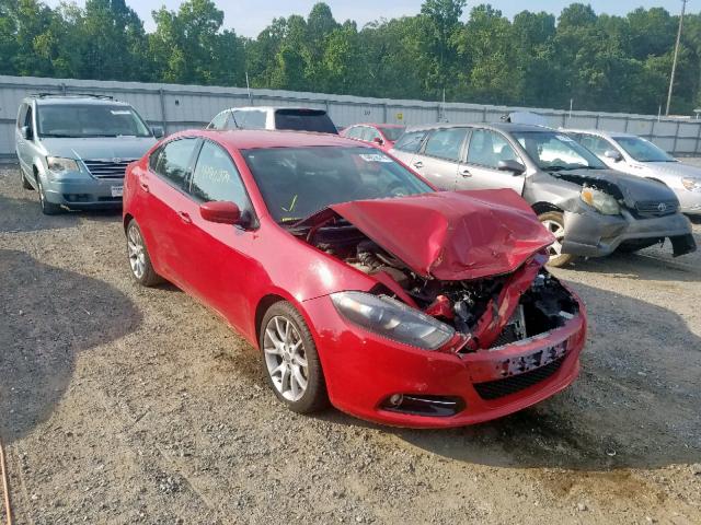 1C3CDFBA5DD301649 - 2013 DODGE DART SXT RED photo 1