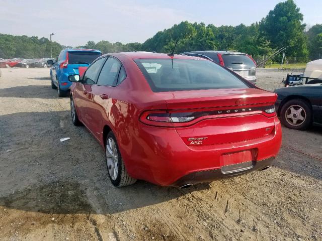 1C3CDFBA5DD301649 - 2013 DODGE DART SXT RED photo 3