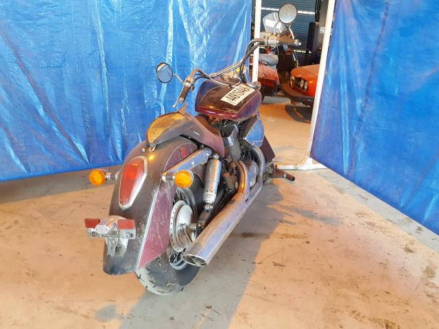 JH2RC50434M000482 - 2004 HONDA VT750 CA BURGUNDY photo 4