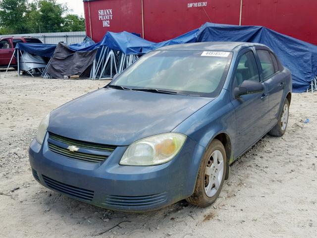 1G1AK52F957572267 - 2005 CHEVROLET COBALT BLUE photo 2