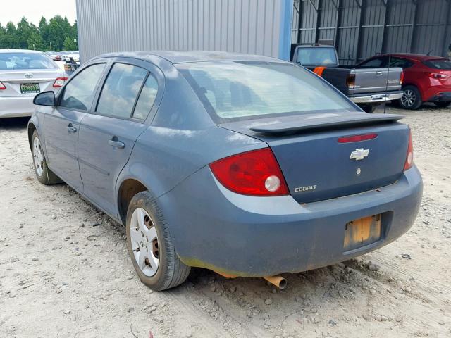 1G1AK52F957572267 - 2005 CHEVROLET COBALT BLUE photo 3