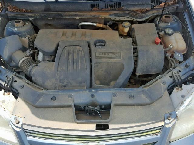 1G1AK52F957572267 - 2005 CHEVROLET COBALT BLUE photo 7