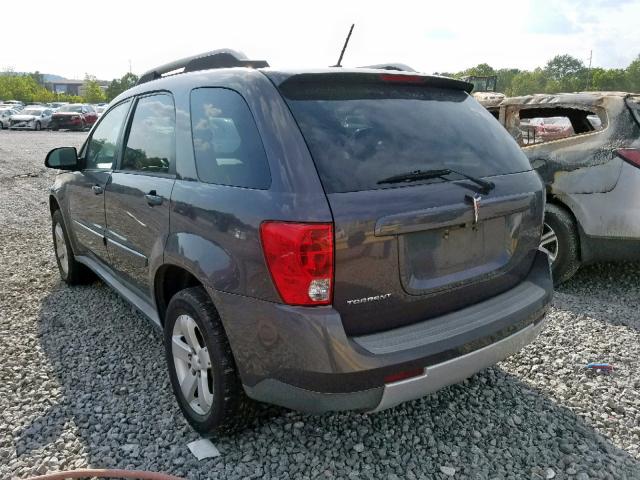 2CKDL63F776095369 - 2007 PONTIAC TORRENT CHARCOAL photo 3