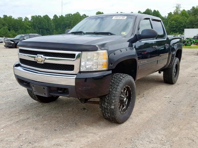 3GCEK13C87G502045 - 2007 CHEVROLET SILVERADO BLACK photo 2