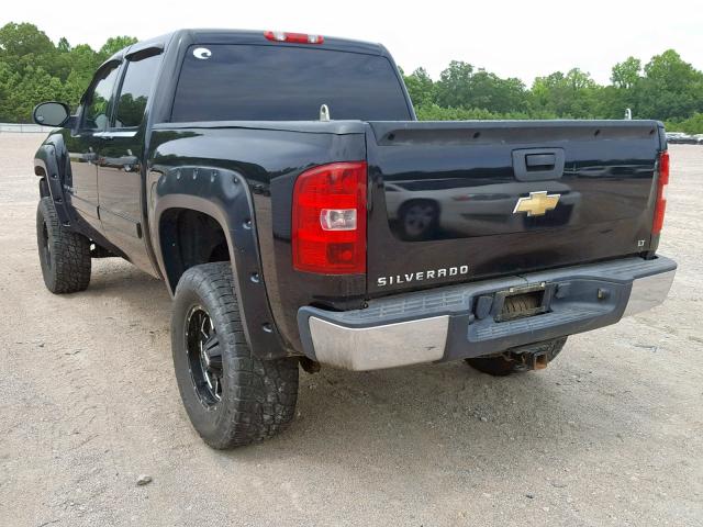 3GCEK13C87G502045 - 2007 CHEVROLET SILVERADO BLACK photo 3