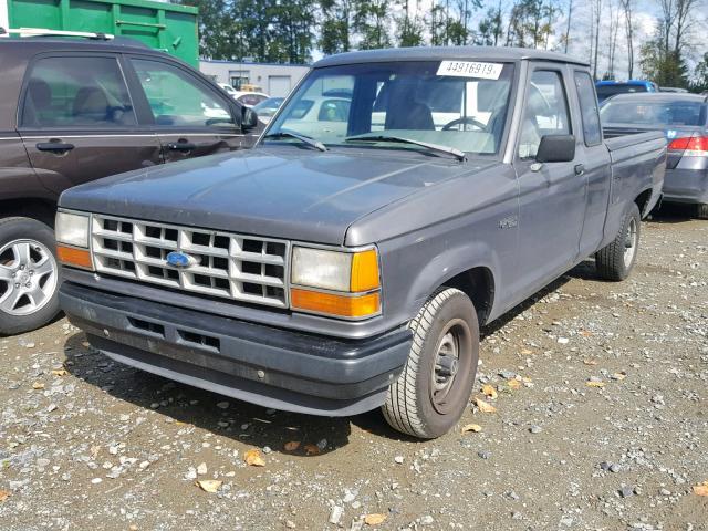 1FTCR14U3MPA64598 - 1991 FORD RANGER SUP GRAY photo 2