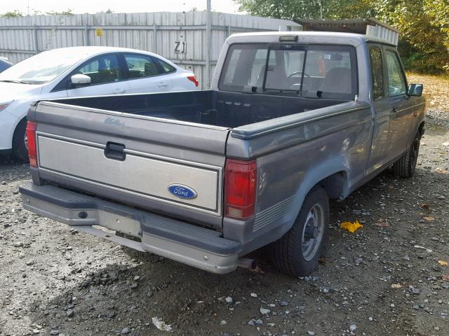 1FTCR14U3MPA64598 - 1991 FORD RANGER SUP GRAY photo 4