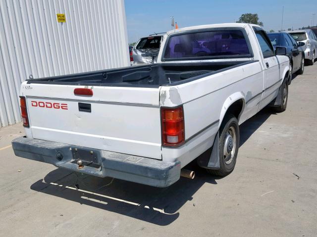 1B7HL26X9TS630571 - 1996 DODGE DAKOTA WHITE photo 4