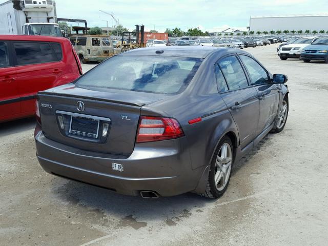 19UUA66228A017335 - 2008 ACURA TL GRAY photo 4