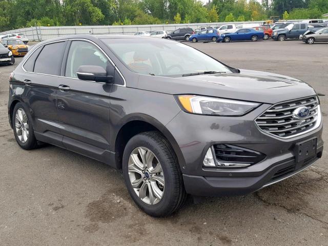 2FMPK4K92KBB53892 - 2019 FORD EDGE TITAN GRAY photo 1