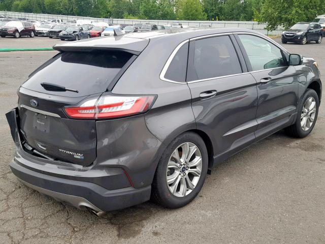 2FMPK4K92KBB53892 - 2019 FORD EDGE TITAN GRAY photo 4