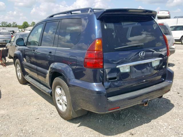 JTJBT20X730005206 - 2003 LEXUS GX 470 BLUE photo 3