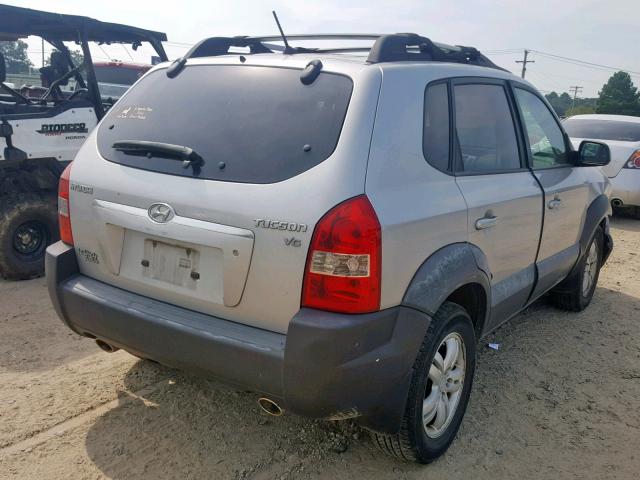 KM8JN12D47U685548 - 2007 HYUNDAI TUCSON SE SILVER photo 4