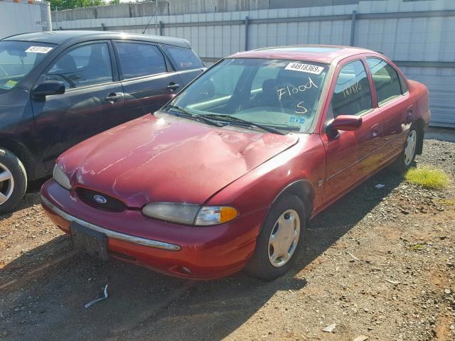 1FALP66L4SK233132 - 1995 FORD CONTOUR LX RED photo 2