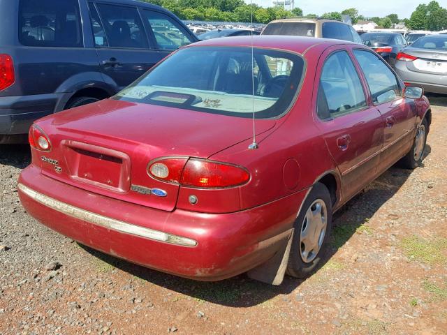 1FALP66L4SK233132 - 1995 FORD CONTOUR LX RED photo 4