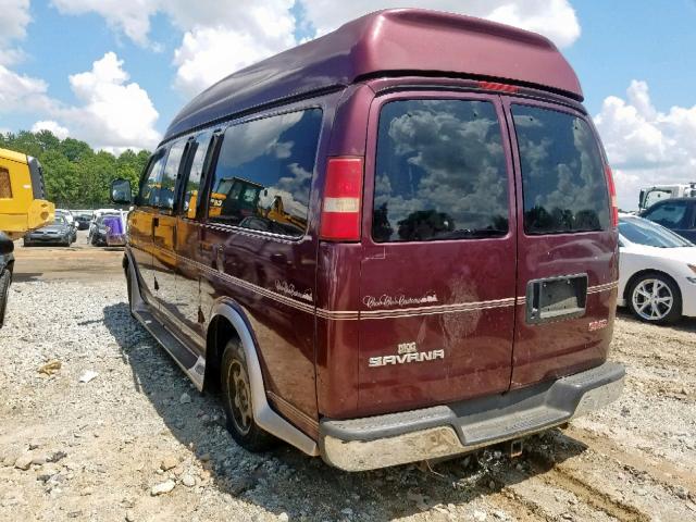 1GDFG15T851218604 - 2005 GMC SAVANA RV BURGUNDY photo 3