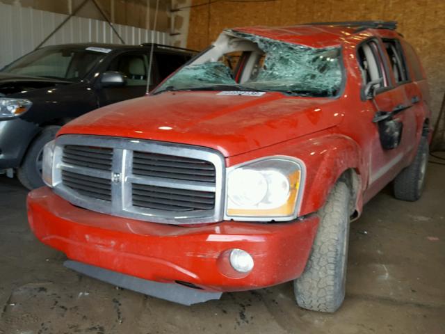 1D4HB48N85F604200 - 2005 DODGE DURANGO SL RED photo 2