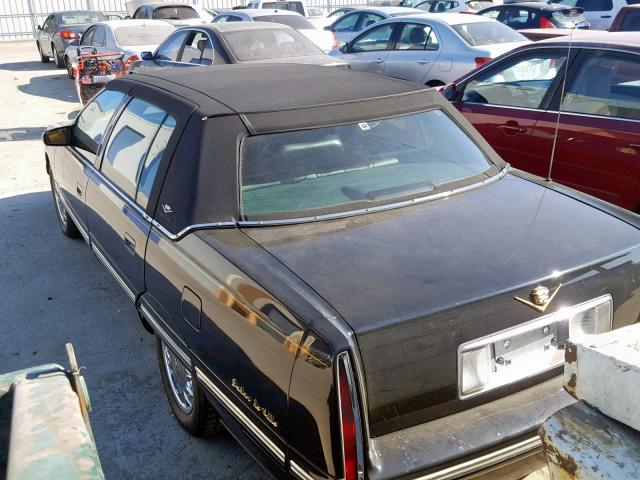 1G6KD54Y7WU741048 - 1998 CADILLAC DEVILLE BLACK photo 3