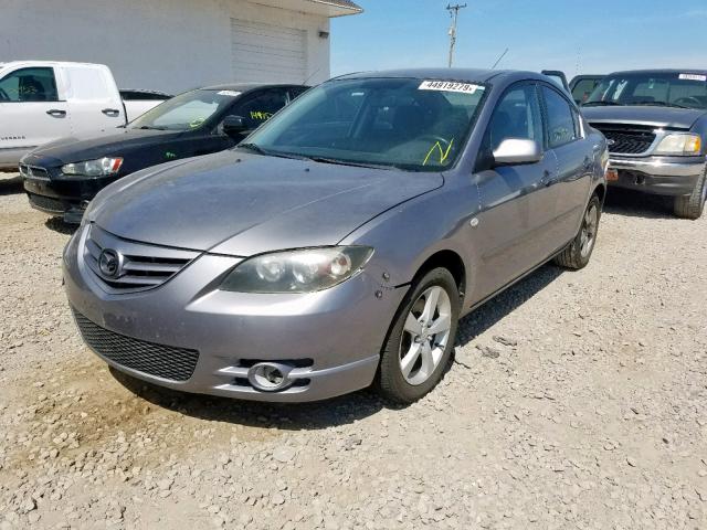 JM1BK123241194692 - 2004 MAZDA 3 S GRAY photo 2