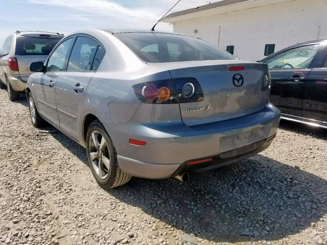 JM1BK123241194692 - 2004 MAZDA 3 S GRAY photo 3