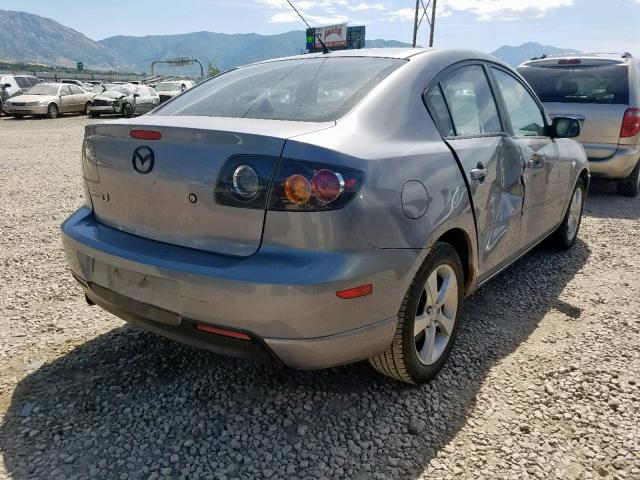 JM1BK123241194692 - 2004 MAZDA 3 S GRAY photo 4