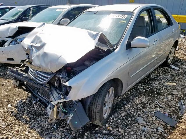 KNAFE121585556386 - 2008 KIA SPECTRA EX SILVER photo 2