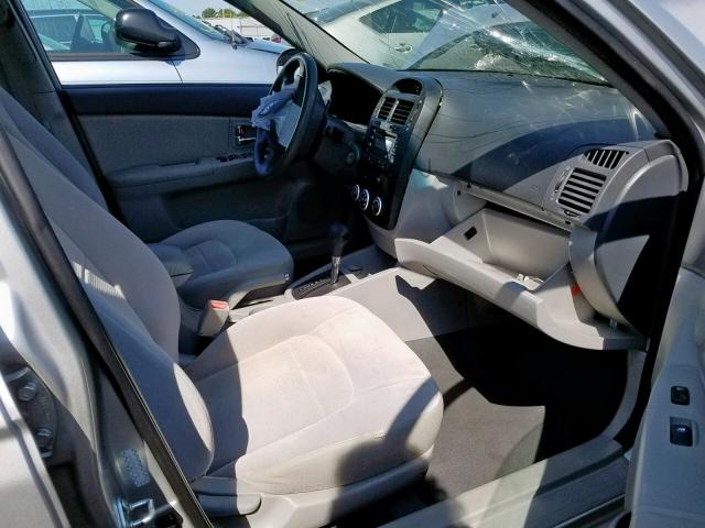 KNAFE121585556386 - 2008 KIA SPECTRA EX SILVER photo 5