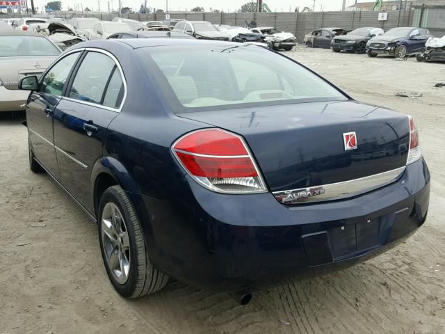 1G8ZS57N07F191484 - 2007 SATURN AURA XE BLUE photo 3