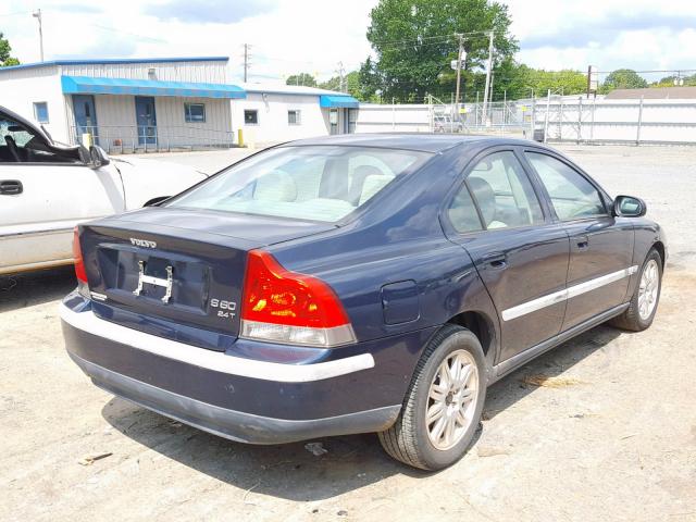 YV1RS58D932279618 - 2003 VOLVO S60 2.4T BLUE photo 4