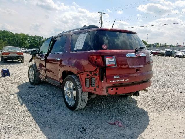 1GKKRSKD9HJ215512 - 2017 GMC ACADIA LIM MAROON photo 3